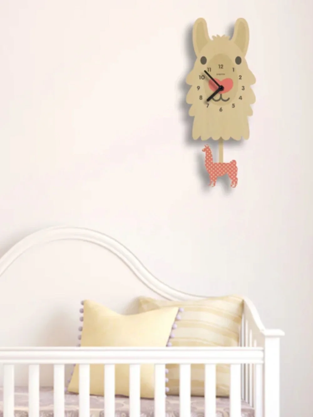 Popclox: Pendulum Llama Wall Clock